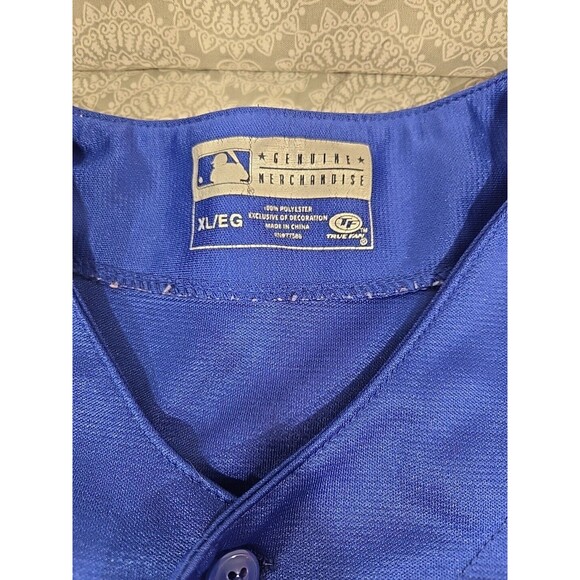 Chicago Cubs Baseball Jersey True Fan MLB Licensed XL Blue Red - Picture 3 of 6